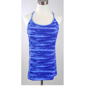 ALO Yoga Tank Top Coolfit Racerback Shelf Bra Blue